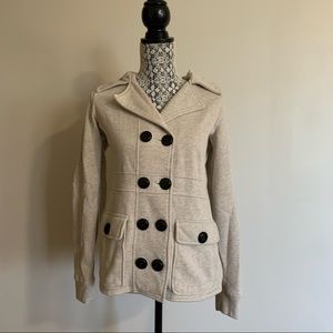 Billabong Cream Double-Breasted Jacket